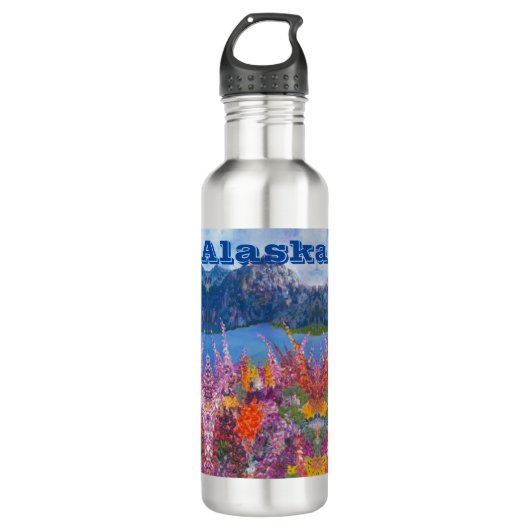 Alaska Fireweed Wasserflasche Edelstahlflasche (Vorderseite)