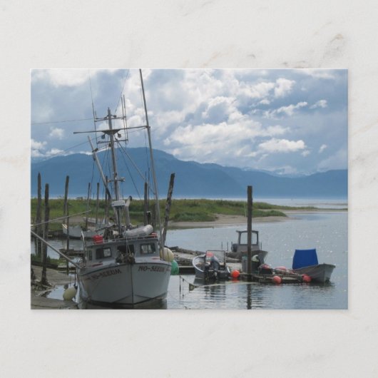 Alaska-Fischerboot Postkarte (Vorderseite)