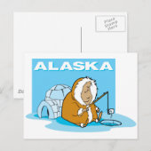 Alaska Fishing Postkarte (Vorne/Hinten)