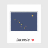 Alaska Flag Aufkleber (Blatt)
