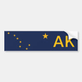 Alaska Flag Autoaufkleber (Vorne)