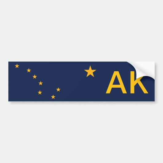 Alaska Flag Autoaufkleber (Vorne)