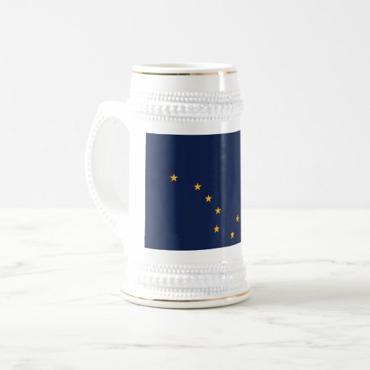 ALASKA FLAG BIERGLAS (Vorderseite Links)