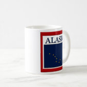Alaska Flag Design Kaffeetasse (VorderseiteRechts)