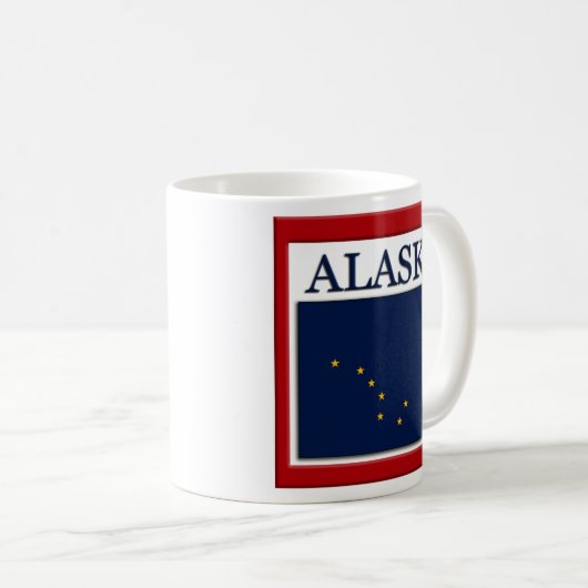 Alaska Flag Design Kaffeetasse (VorderseiteRechts)