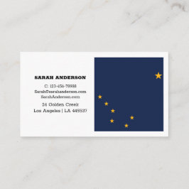Alaska Flag Elegante Business Cards / USA Visitenkarte