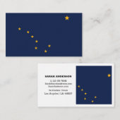 Alaska Flag Elegante Business Cards / USA Visitenkarte (Vorne/Hinten)