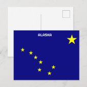 Alaska Flag Feiertagspostkarte (Vorne/Hinten)