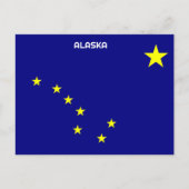 Alaska Flag Feiertagspostkarte (Vorderseite)