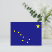 Alaska Flag Feiertagspostkarte (Stehend Vorderseite)