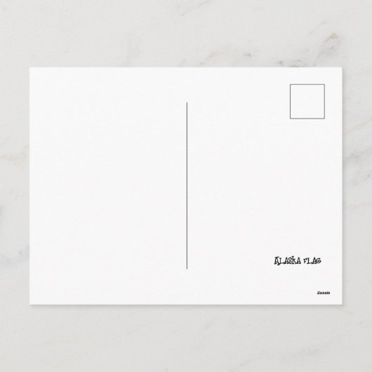 Alaska Flag Feiertagspostkarte (Rückseite)