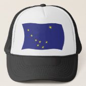 Alaska Flag Hat Truckerkappe (Vorderseite)