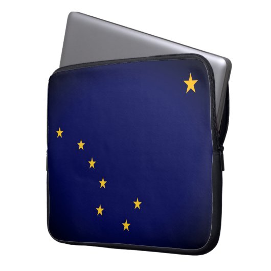Alaska Flag Laptop Sleeve (Vorderseite Links)