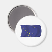 Alaska Flag Magnet (Vorderseite/Rückseite)