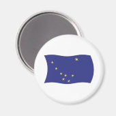 Alaska Flag Magnet (Vorderseite/Rückseite)