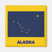 Alaska* Flag Magnet / Alaska Sjunker Magbis (Vorne)