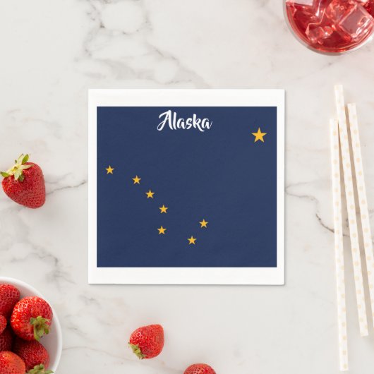 Alaska Flag Napkins Serviette (Beispiel)