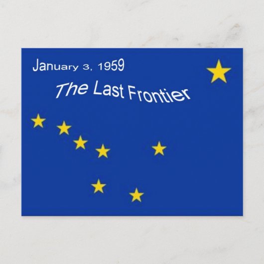 Alaska Flag Postcard Postkarte (Vorderseite)