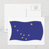 Alaska Flag Postcard Postkarte (Vorne/Hinten)