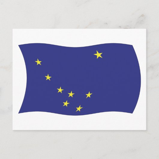 Alaska Flag Postcard Postkarte (Vorderseite)