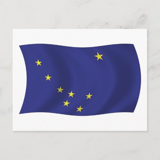 Alaska Flag Postcard Postkarte (Vorderseite)