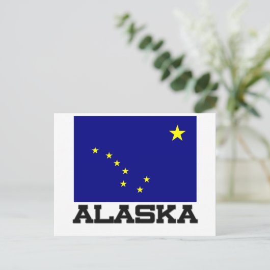 Alaska Flag Postkarte (Stehend Vorderseite)