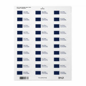 Alaska Flag Rücksendeadressen-Aufkleber (Vorne)