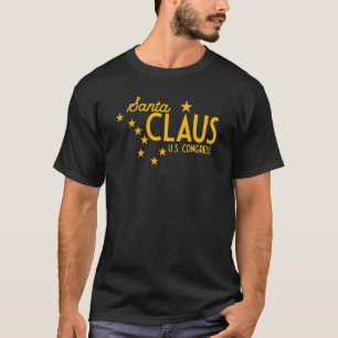 Alaska Flag Santa Claus für den US-Kongress T-Shirt