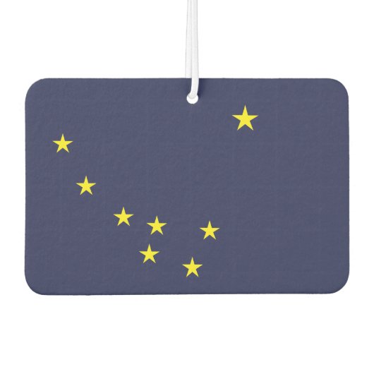 ALASKA-Flagge - Autolufterfrischer (Vorderseite)