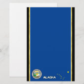 Alaska-Flagge Briefpapier (Vorne/Hinten)