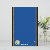Alaska-Flagge Briefpapier (Stehend Vorderseite)