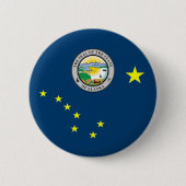 Alaska-Flagge Button (Vorderseite)
