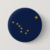 Alaska-Flagge Button (Vorderseite)
