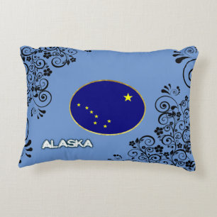 Alaska-Flagge Dekokissen