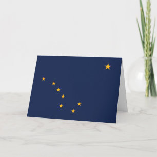 Alaska-Flagge, Flagge von Alaska Karte
