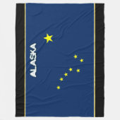 Alaska-Flagge Fleecedecke (Vorderseite)