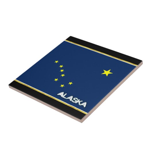 Alaska-Flagge Fliese (Seite)