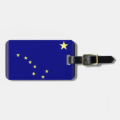 Alaska-Flagge Gepäckanhänger (Vorderseite horizontal)