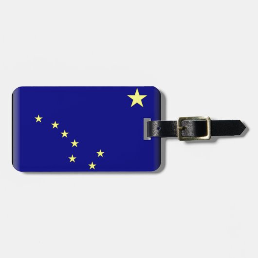 Alaska-Flagge Gepäckanhänger (Vorderseite horizontal)