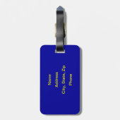 ALASKA-FLAGGE GEPÄCKANHÄNGER (Rückseite vertikal)