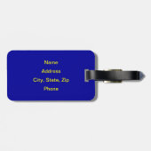 ALASKA-FLAGGE GEPÄCKANHÄNGER (Rückseite horizontal)