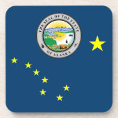 Alaska-Flagge Getränkeuntersetzer (Vorderseite)