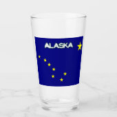 Alaska-Flagge Glas (Vorderseite)