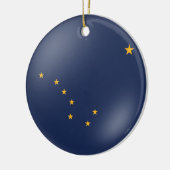 Alaska-Flagge Keramikornament (Links)