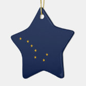 Alaska-Flagge Keramikornament (Links)