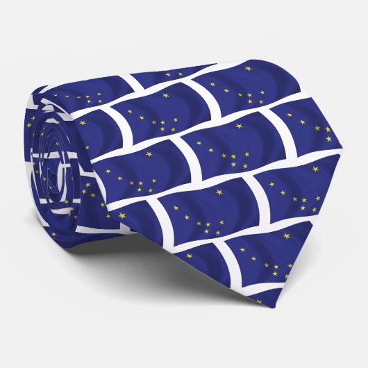 Alaska-Flagge-Krawatte Krawatte (Gerollt)