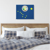 Alaska-Flagge Leinwanddruck (Insitu (Schlafzimmer))