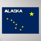 Alaska-Flagge Poster (Vorne)