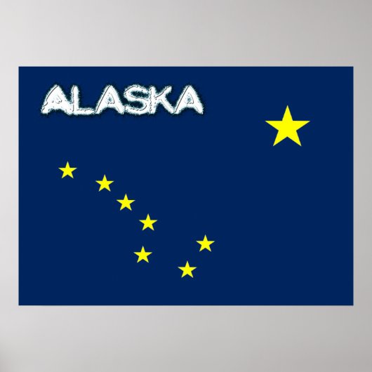 Alaska-Flagge Poster (Vorne)