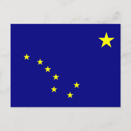 Alaska-Flagge Postkarte